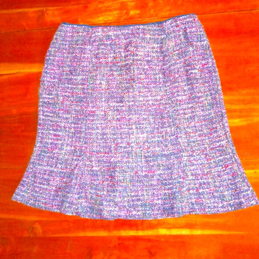 TALBOTS COLORFUL CUTE SKIRT SZ 14WP